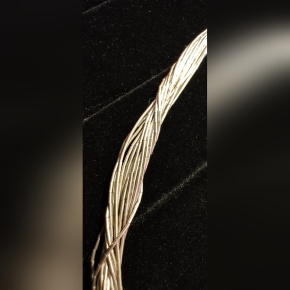 vintage sterling silver 925 jewelry lot 27.7g Liquid Silver Necklace Earrings... - Picture 5 of 12